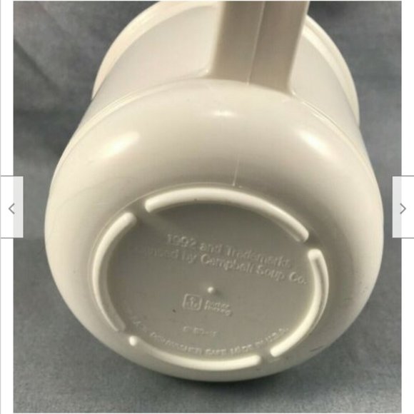 Campbell Kids Soup Cup Plastic Mug Anchor Hocking USA Vintage 1992 Set of 4 - Picture 3 of 6